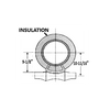 12" PIPE COVERING PROTECTION SADDLE WITH 2-5/8" INSULATION - PLAIN