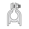 1/4 OD TUBE CUSHION CLAMP - YELLOW ZINC