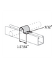 5/8" OD ONE HOLE TUBING CLAMP 14 GA  - 304 STAINLESS STEEL