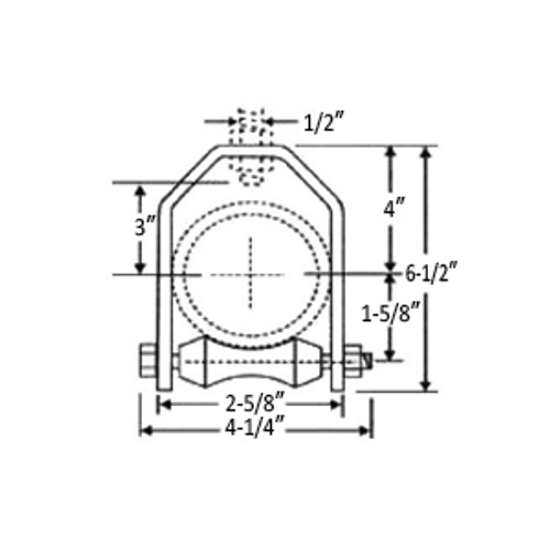 2" ADJUSTABLE ROLLER HANGER - ELECTRO GALVANIZED