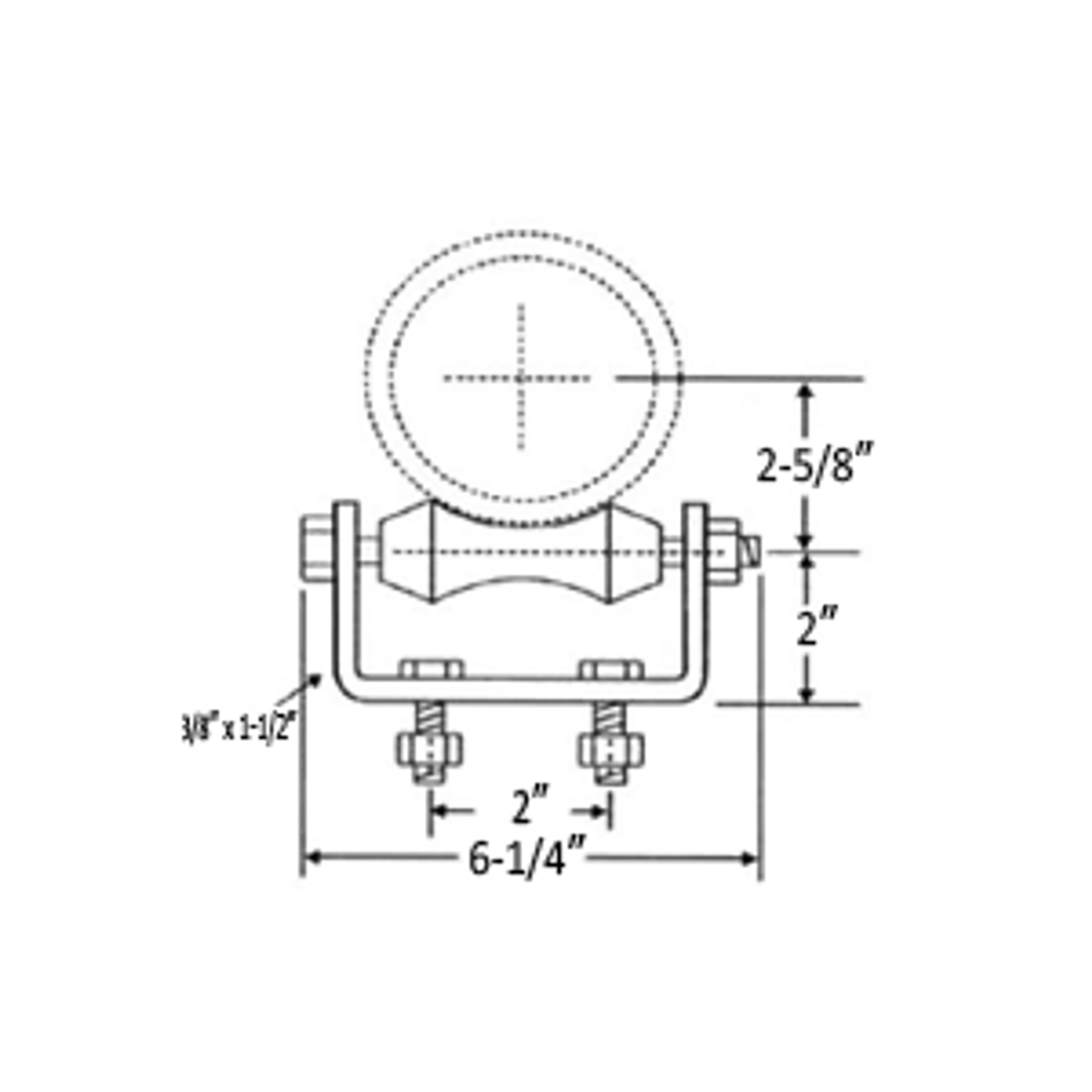 3-1/2" ROLLER SUPPORT, CHAIR TYPE - PLAIN