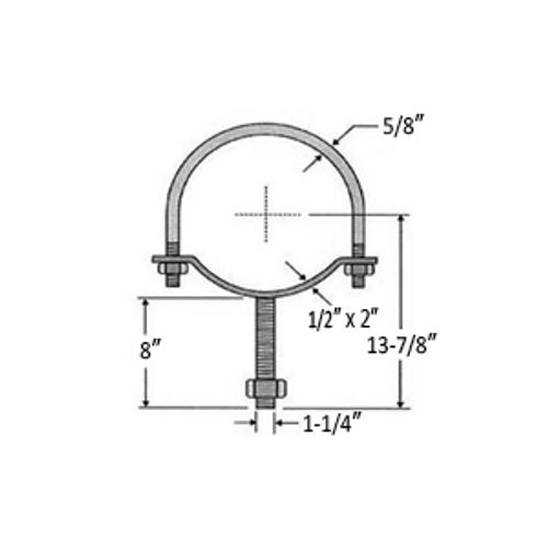10" PIPE SADDLE SUPPORT - 304 STAINLESS STEEL