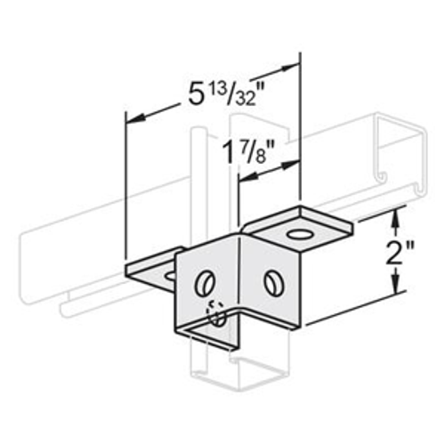 5 Hole Opposed Double Corner Wing