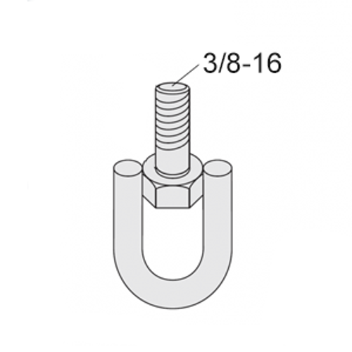 MALE SWIVEL, 3/8-16 THREAD - ELECTRO GALVANIZED