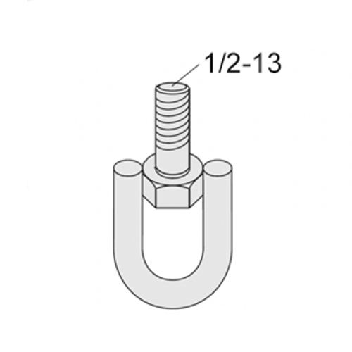 MALE SWIVEL, 1/2-13 THREAD - ELECTRO GALVANIZED