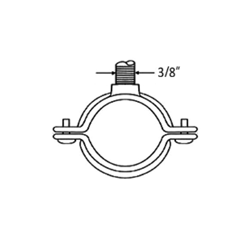 1" NON-HINGED SPLIT RING HANGER - 316 STAINLESS STEEL