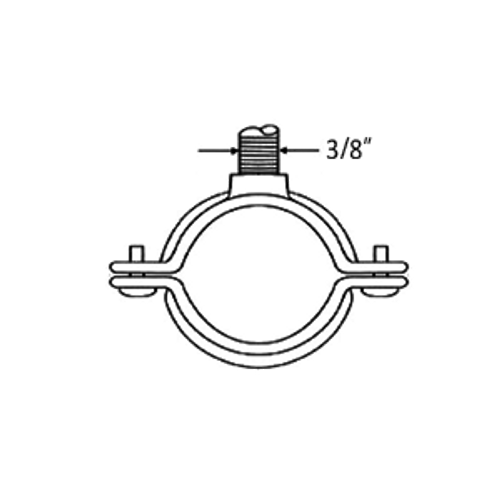 1-1/4" NON-HINGED SPLIT RING HANGER - 316 STAINLESS STEEL