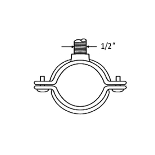 4" NON-HINGED SPLIT RING HANGER - 316 STAINLESS STEEL