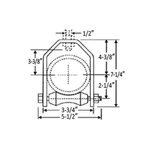 3" ADJUSTABLE ROLLER HANGER - PLAIN