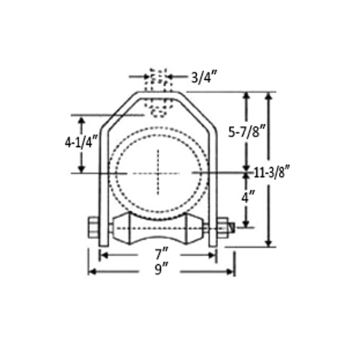 6" ADJUSTABLE ROLLER HANGER - PLAIN