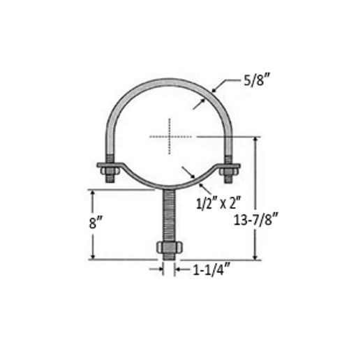 10" PIPE SADDLE SUPPORT - 304 STAINLESS STEEL