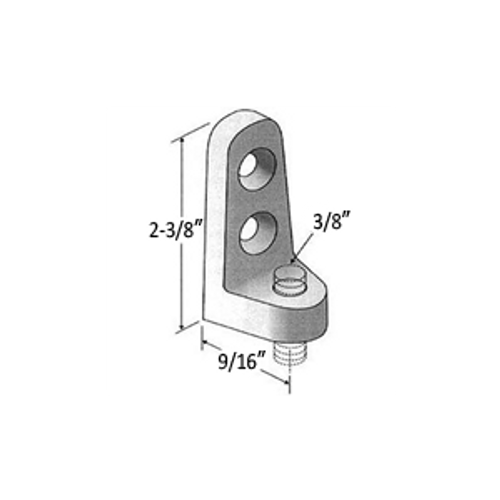 3/8" SIDE BEAM CONNECTOR, MALLEABLE - BLACK