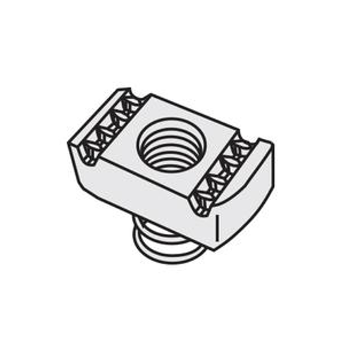 M10-1.5 SHORT SPRING CHANNEL NUT, 3/8 THICK - E/G