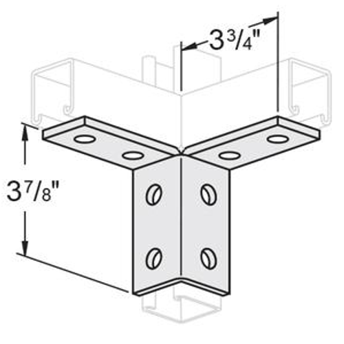 8 HOLE DOUBLE CORNER WING - 304 STAINLESS STEEL