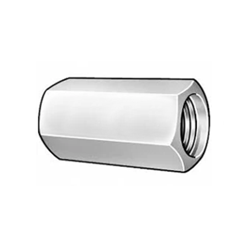 THREADED ROD COUPLING NUT, 7/8-9 X 1-1/4 X 2-1/2 - ZINC PLATED