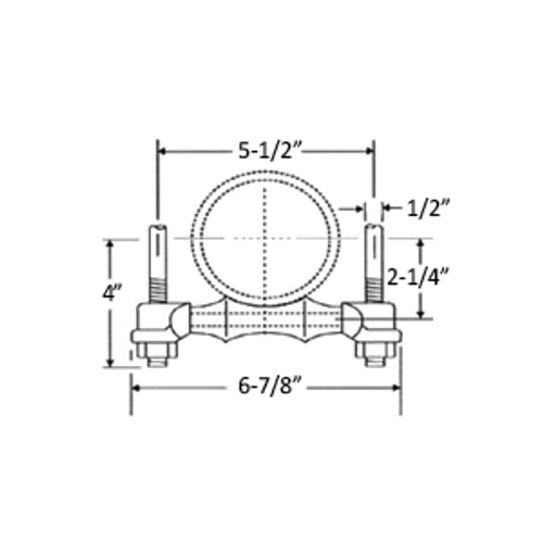 3" ROLLER HANGER, TWO ROD - PLAIN