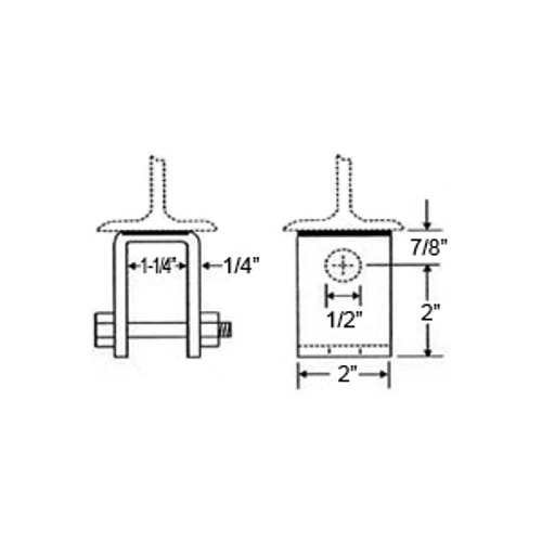 3/8" WELDED BEAM ATTACHMENT WITH PIN - BLACK