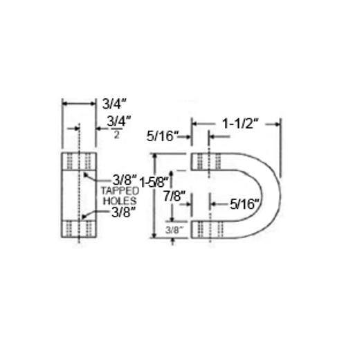 7/8" OPENING SUPER STEEL C CLAMP, 4" MAX PIPE SIZE - ELECTRO GALVANIZED