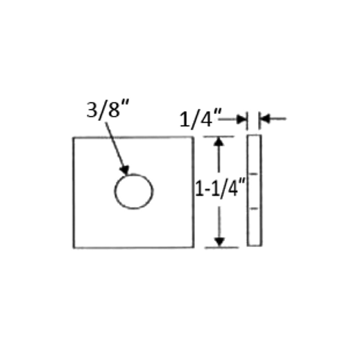 3/8" CONCRETE INSERT NUT - BLACK