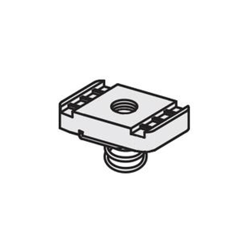 10-24 SHORT SPRING MINI CHANNEL NUT - ELECTRO GALVANIZED