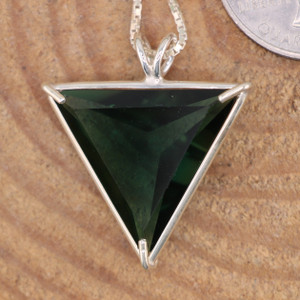 Siberian Green Quartz Angelic Star Faceted Pendant