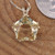 Golden Labradorite Star of Venus Faceted Pendant