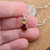 Hessonite Garnet Mini Super Nova with Peridot Faceted Pendant