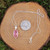 Pink Garnet Infinite Eye with Pollucite Faceted Pendant