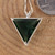 Siberian Green Quartz Angelic Star Faceted Pendant