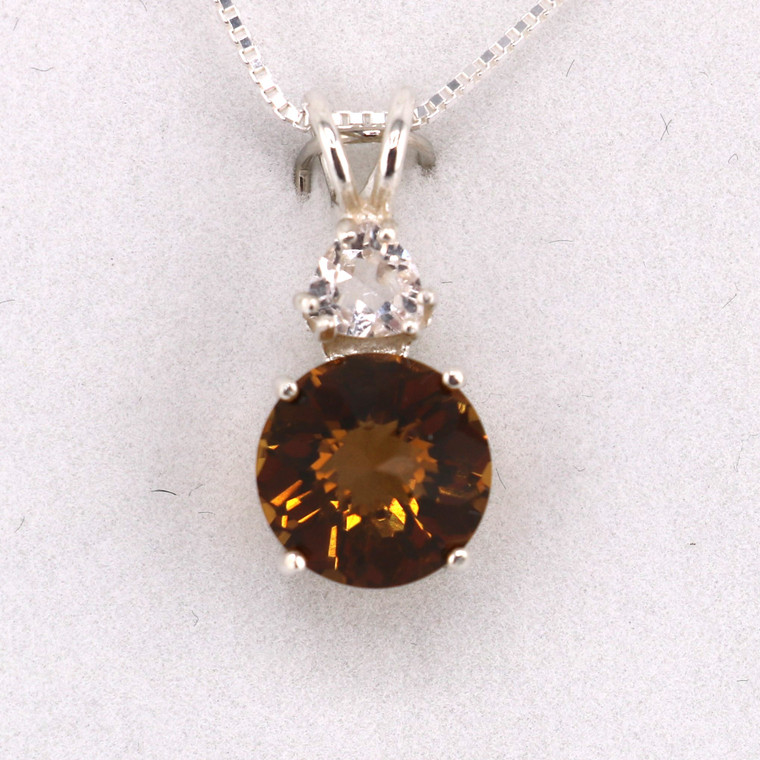 Citrine and Danburite pendant