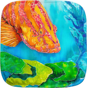 Grouper in the Green Potholder