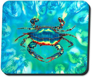 Blue Crab Mousepad - Dunedin Gallery Blue Crab Mousepad - Dunedin Gallery