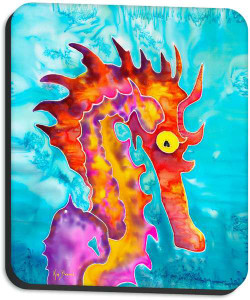 Fierce Seahorse Mousepad - Dunedin Gallery Fierce Seahorse Mousepad - Dunedin Gallery