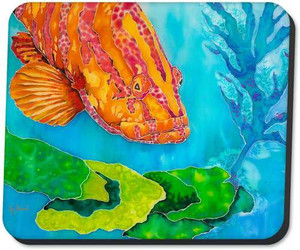 Grouper in the Green Mousepad Grouper in the Green Mousepad