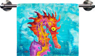 Seahorse Hand Towel w/bar