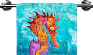 Seahorse Hand Towel w/bar