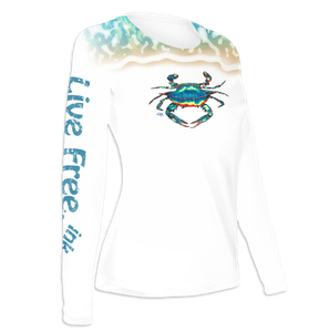 Blue Crab white front