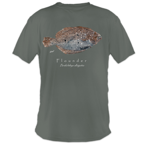 Flounder, gray, back