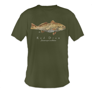 Red Drum Military green back