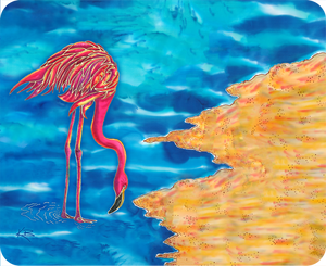 Flamingo cutting board