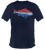 Red Snapper back navy blue