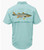 Snook Fishing Shirt back - Light Blue