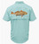 Men's Redfish Fishing Shirt back - Light Gray