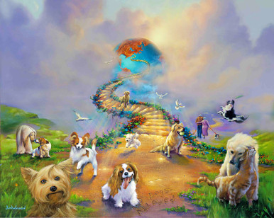 All Dogs Go to Heaven - Dog Art by Jim Warren