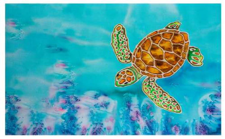 Diving Turtle Outdoor Mat - Dunedin Gallery