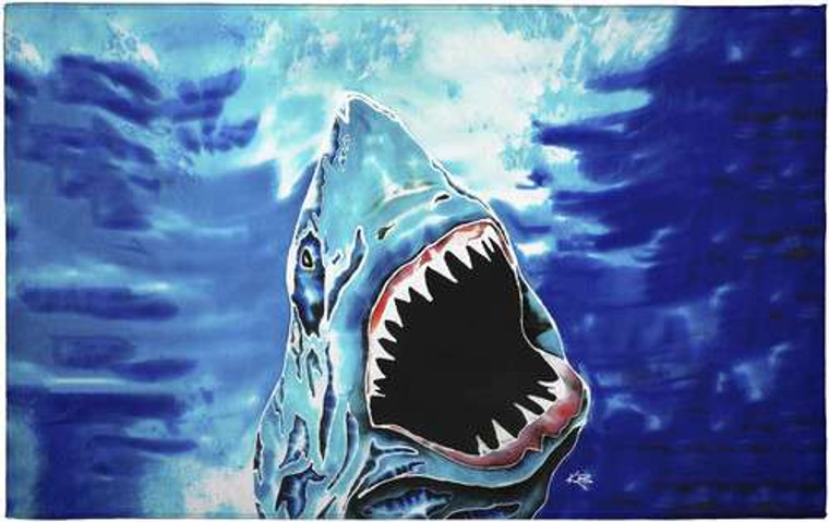 Shark attack floor mat
