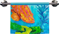 Grouper in the Green hand Towel with bar