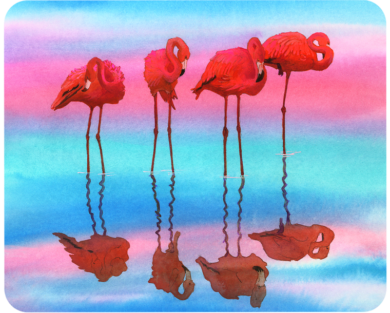 Flamingo's cutting board