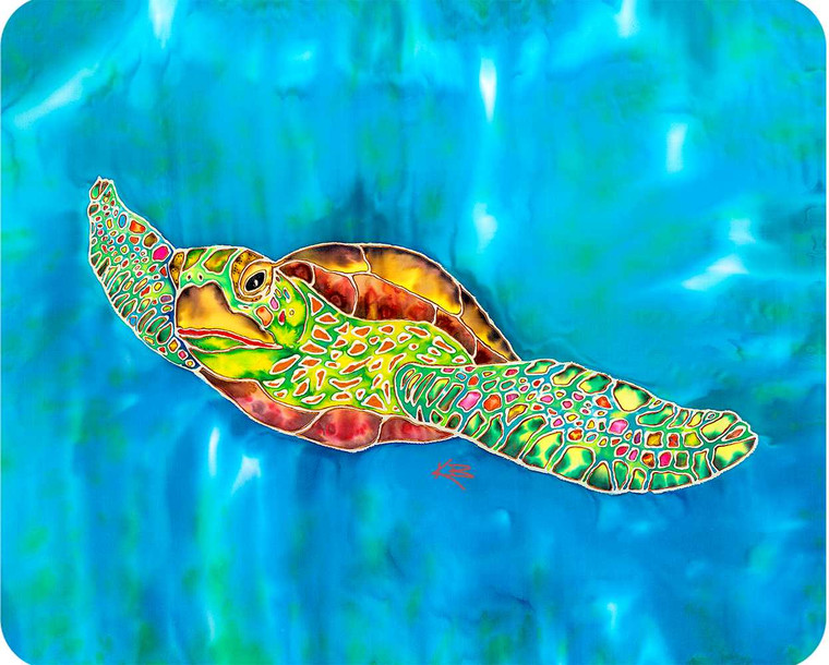 Swimming Turtle cutting board