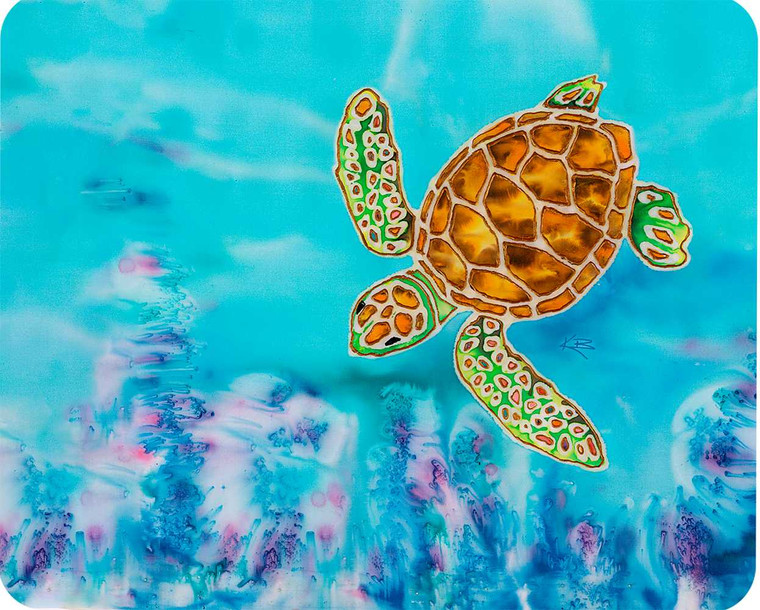 Diving Turtle cutting board